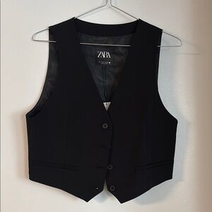 Zara Elegant Black Vest